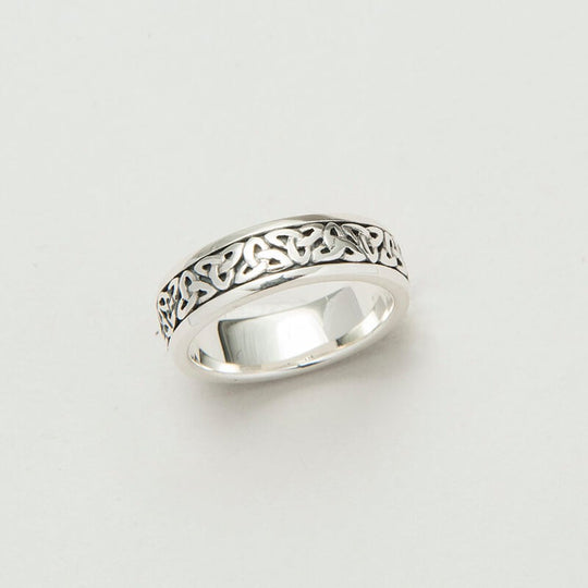 Silver Ladies Trinity Knot Celtic Band