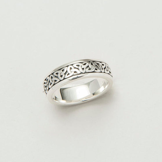 Silver Ladies Trinity Knot Celtic Band