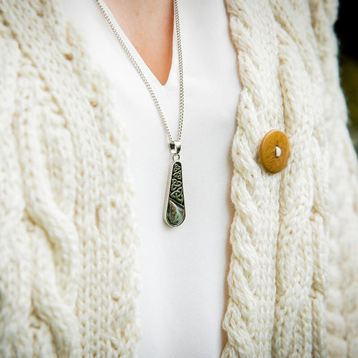 Connemara Marble Trinity Knot Pendant