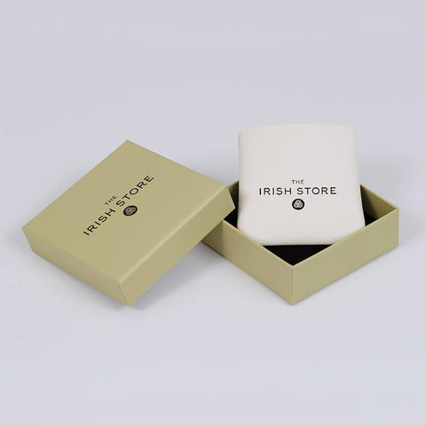 Trinity Knot Connemara Marble Cross Pendant