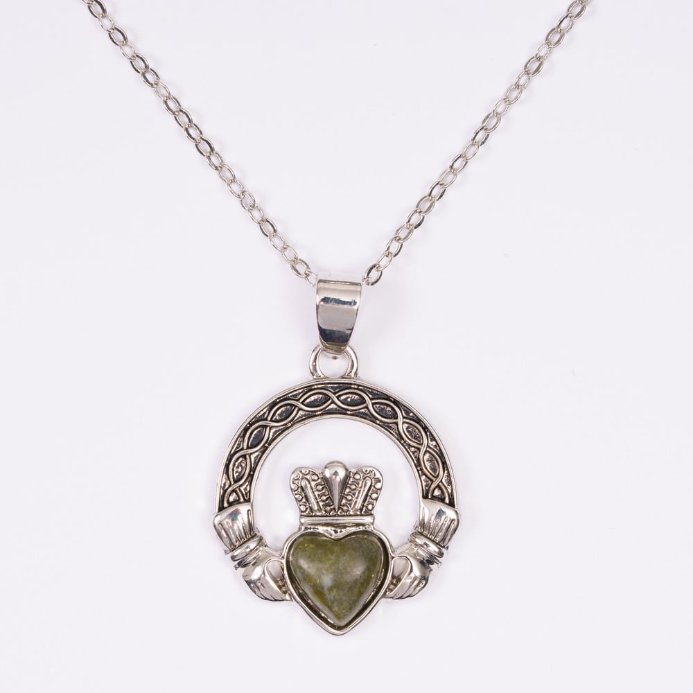 CLADDAGH TEAR DROP PENDANT