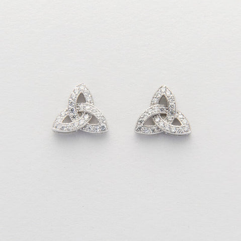 Trinity Knot Sterling Silver Celtic Earrings