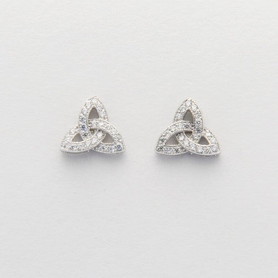 Trinity Knot Sterling Silver Celtic Earrings