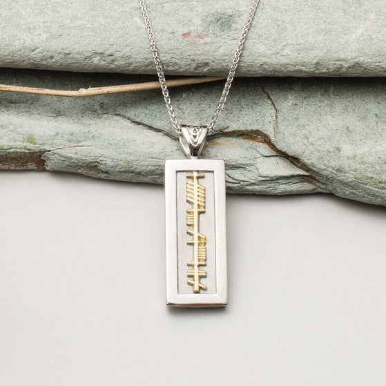 Ogham My Soulmate Pendant 18k Gold