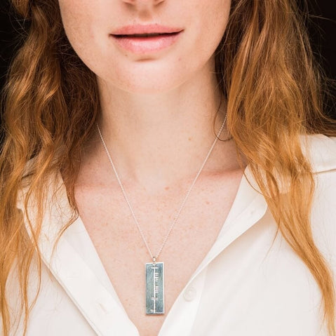 Personalized Sterling Silver Irish Ogham Pendant