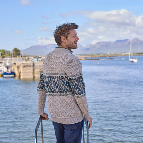 Men's Celtic Knot Aran Sweater