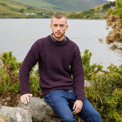 Men's Fisherman Lightweight Crew Neck Heritage Sweater