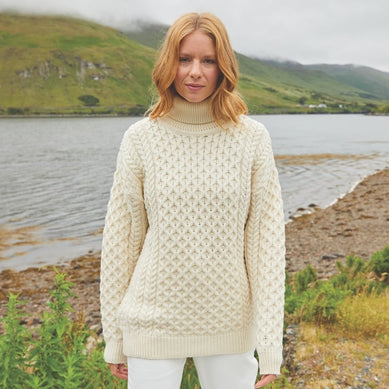 Women's Irish Wool Turtleneck Sweaters