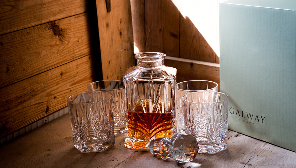 Galway Crystal Decanter Set