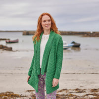 Ladies Glenross Waterfall Aran Cardigan