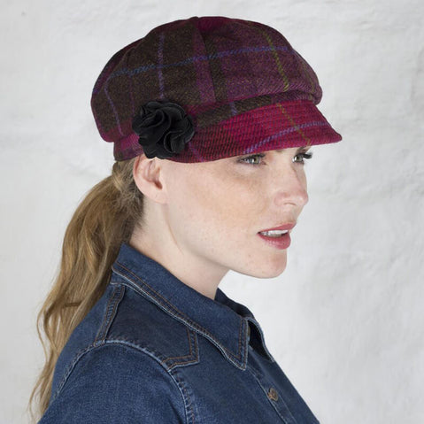 Ladies Irish Wool Newsboy Cap