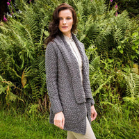 Ladies Glenross Waterfall Aran Cardigan