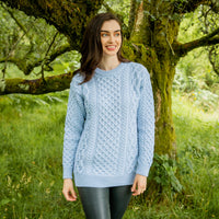 Women's Crew Neck Irish Wool Classic Sweater
