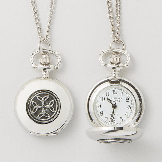 Mullingar Pewter Trinity Knot Ladies Pendant Watch