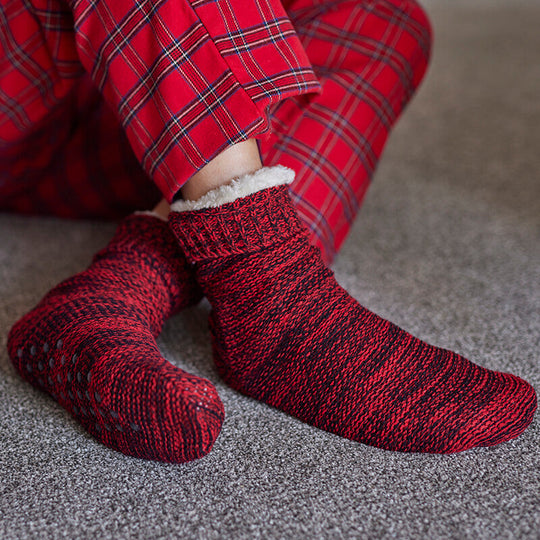 Damen Socken mit Donegal-Fleece-Futter