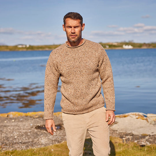 Mens Donegal Fleck Sweater