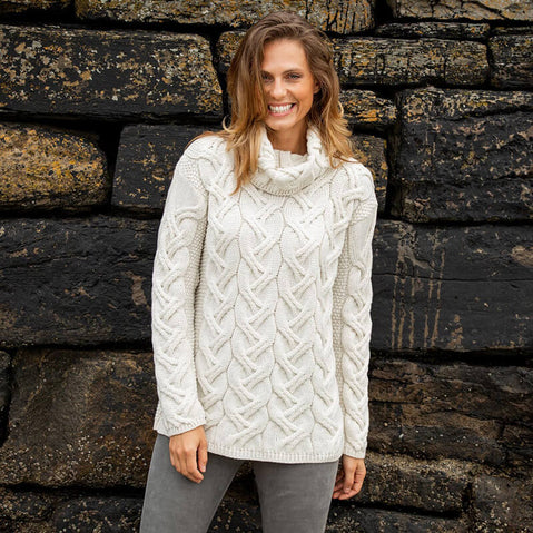 The Comeragh Aran Turtleneck Sweater - Clearance