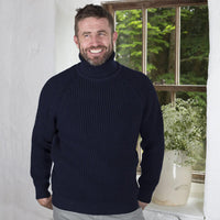 Roll Neck Fisherman's Irish Sweater