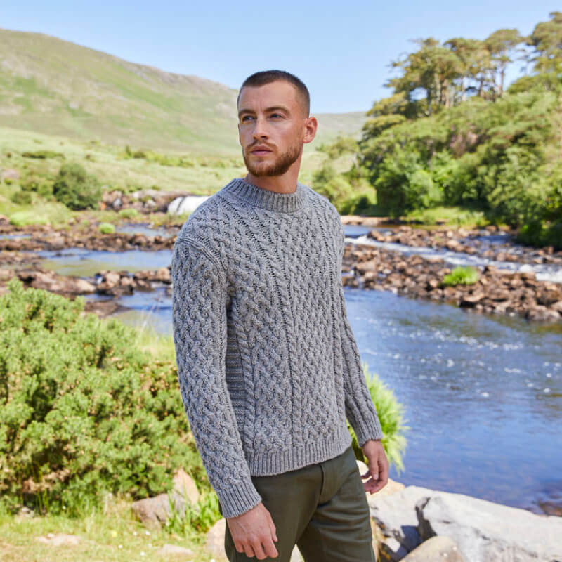 McConnell Fermoy Aran Sweater at The Irish Store