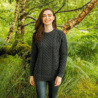 Women's Crew Neck Irish Wool Classic Sweater