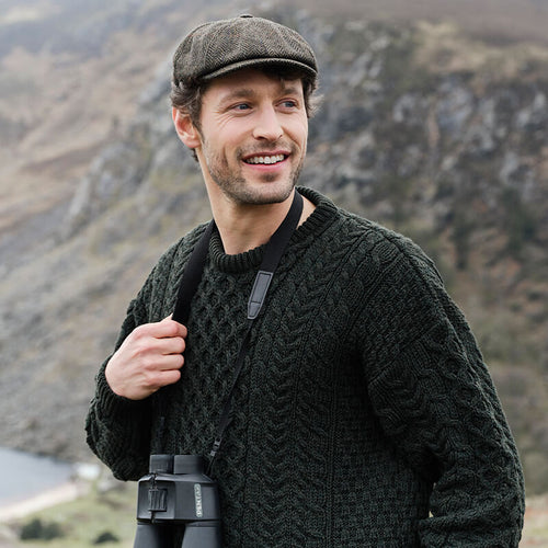 Newsboy Caps Mens Tweed Driving Cap Men's Classic Irish Tweed