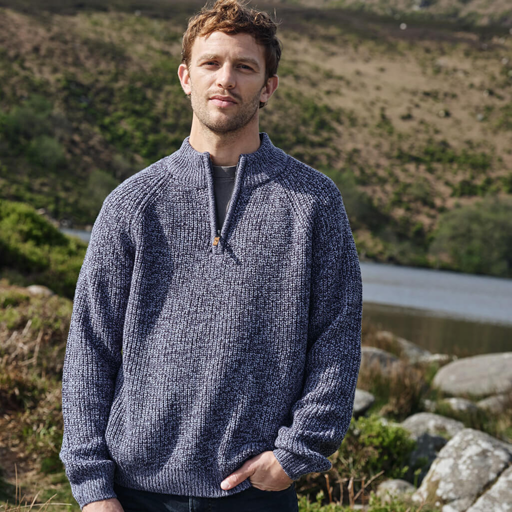 The Killybegs Half-Zip Sweater at The Irish Store
