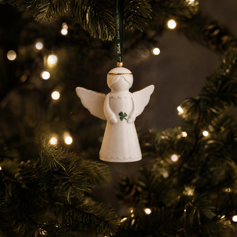 Belleek Irish Angel Ornament