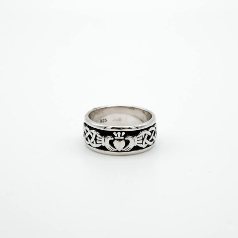 Men's Celtic Claddagh Band