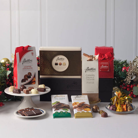 Luxury Butlers Irish Chocolate Gift Box with assorted Irish chocolates, truffles and premium sweet treats from The Irish Store