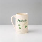 Belleek Irish Pottery, Mug à son effigie, Crème 