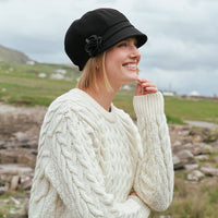 Women's Classic Irish Wool Newsboy Cap