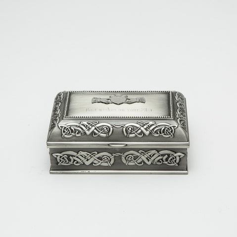 Personalized Claddagh Jewelry Box Medium