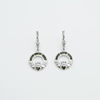 Connemara Marble Claddagh Drop Jewelry Set