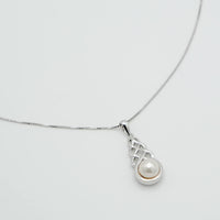 Celtic Knot Drop Pearl Jewelry Set