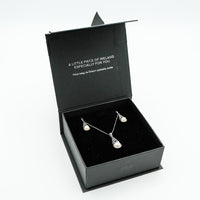 Celtic Knot Drop Pearl Jewelry Set