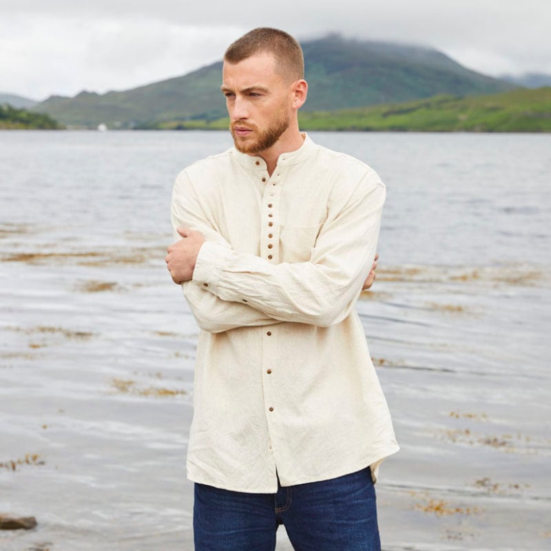 Classic Grandad Shirt at The Irish Store