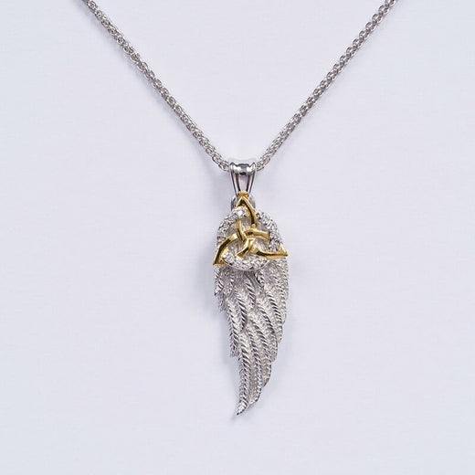Angels Wing Trinity Knot Pendant