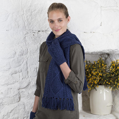 Hand Knit Aran Gloves
