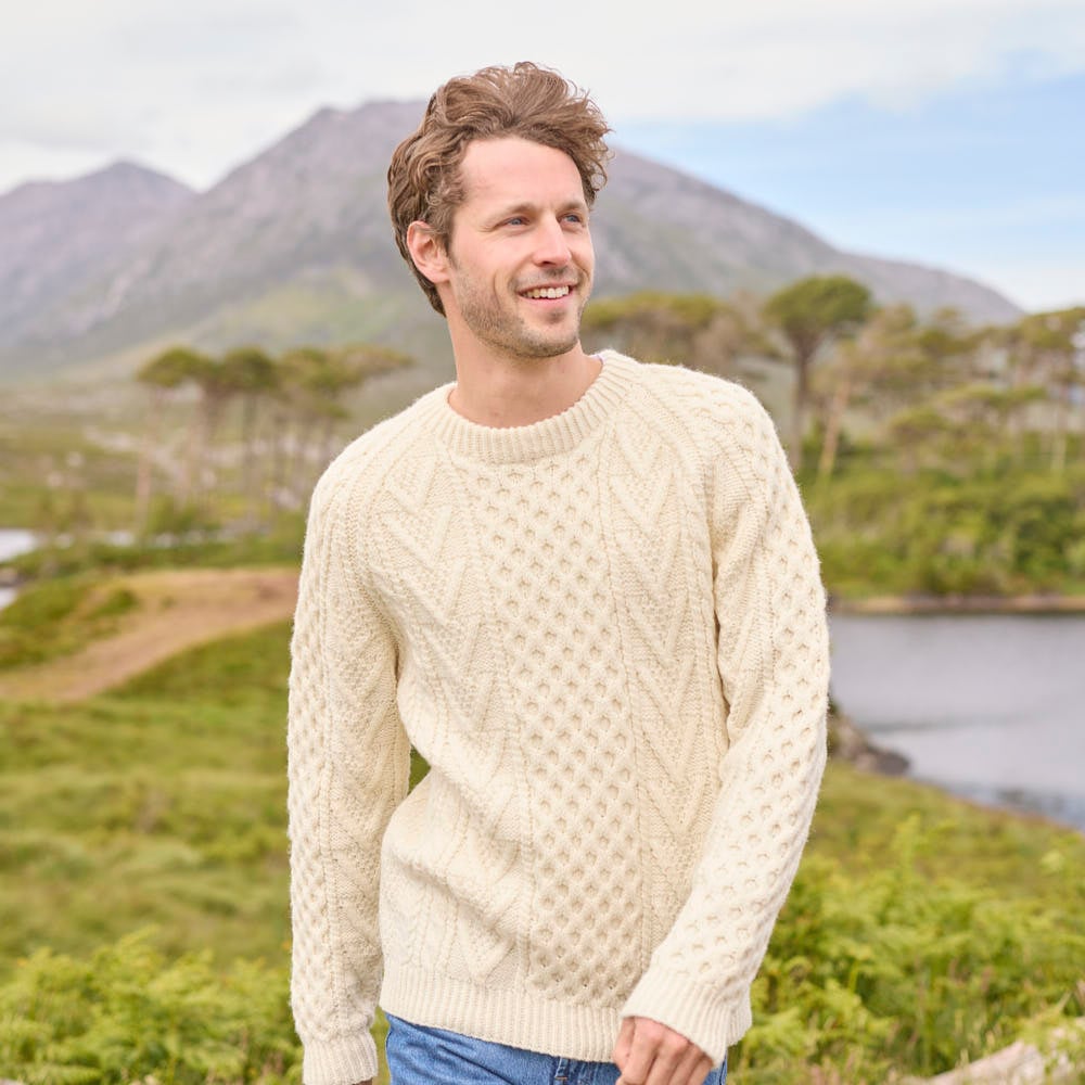 ニット/セーター Vintage Aran Knit Finished this vintage aran! : r/knitting