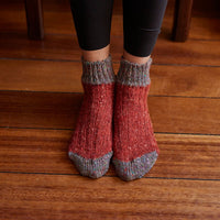 Two Tone Wool Ankle Socks