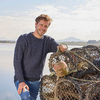 Men's Heritage Crew Neck Aran Sweater