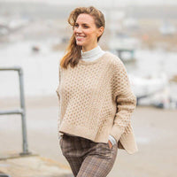 The Rusheen Cropped Aran Sweater