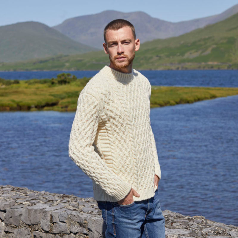 McConnell Fermoy Aran Sweater at The Irish Store