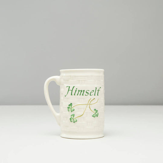 Belleek Irish Himself Mug