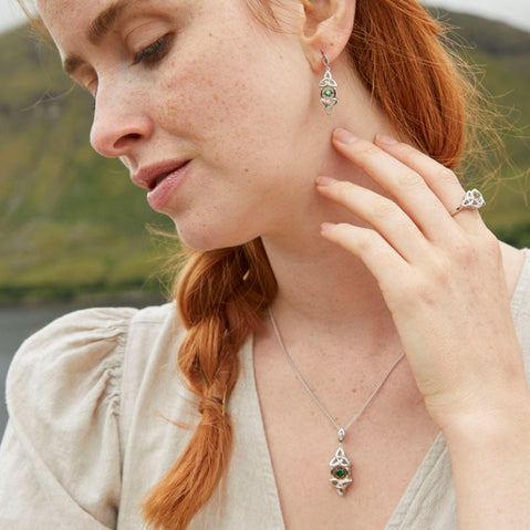 Dancing Stone Trinity Knot Pendant