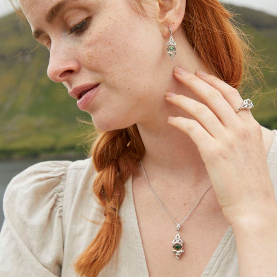 Dancing Stone Trinity Knot Ring