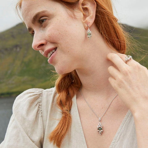 Dancing Stone Trinity Knot Pendant