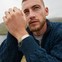 Man wearing The Celtic Warrior Bangle