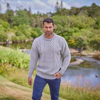 Men's Fisherman Lightweight Crew Neck Heritage Sweater