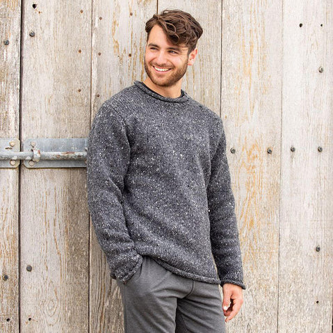 Men's Traditional Fisherman Irish Wool Sweater
